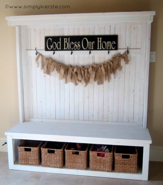 Entryway Bench with Storage