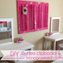 DIY shutters clipboard