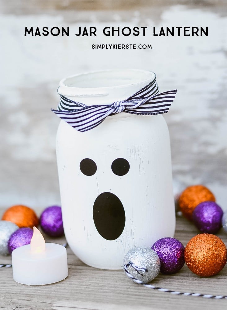 Mason Jar Ghost Lantern, by Simply Kierste Design