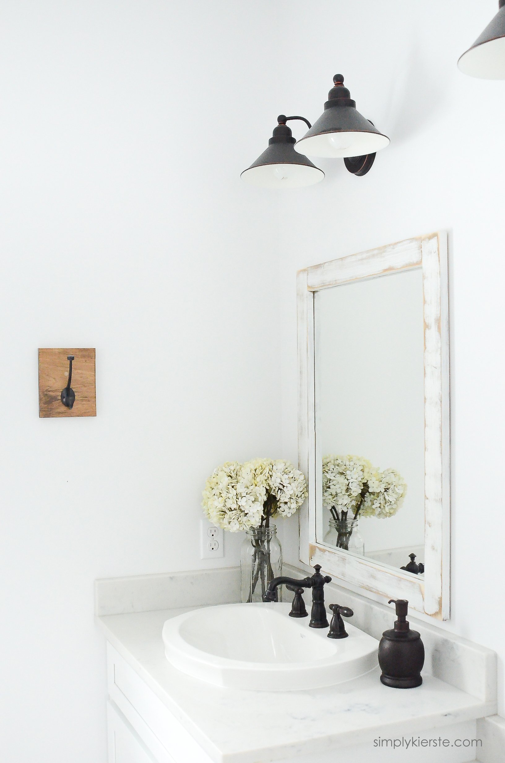 Farmhouse Bathroom DIY Framed Mirrors Simply Kierste Design Co